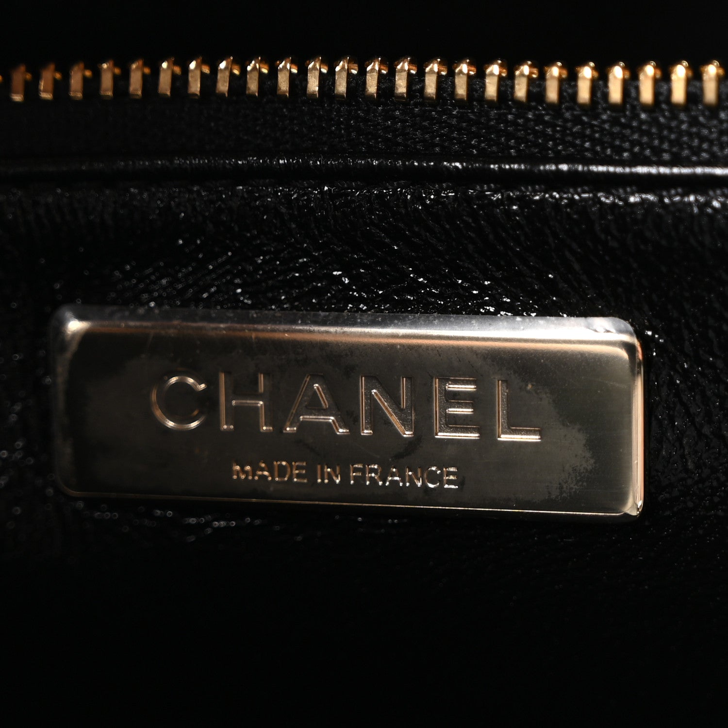 Chanel Shiny Aged Calfskin Quilted Large 31 Shopping Bag Black 6 of 10