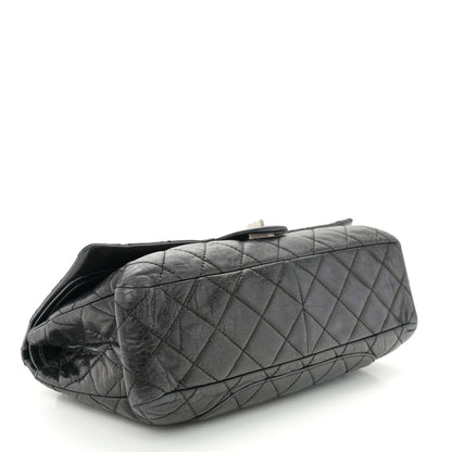 Chanel Metallic Aged Calfskin Quilted 2.55 Reissue 228 Flap Black 4 of 11