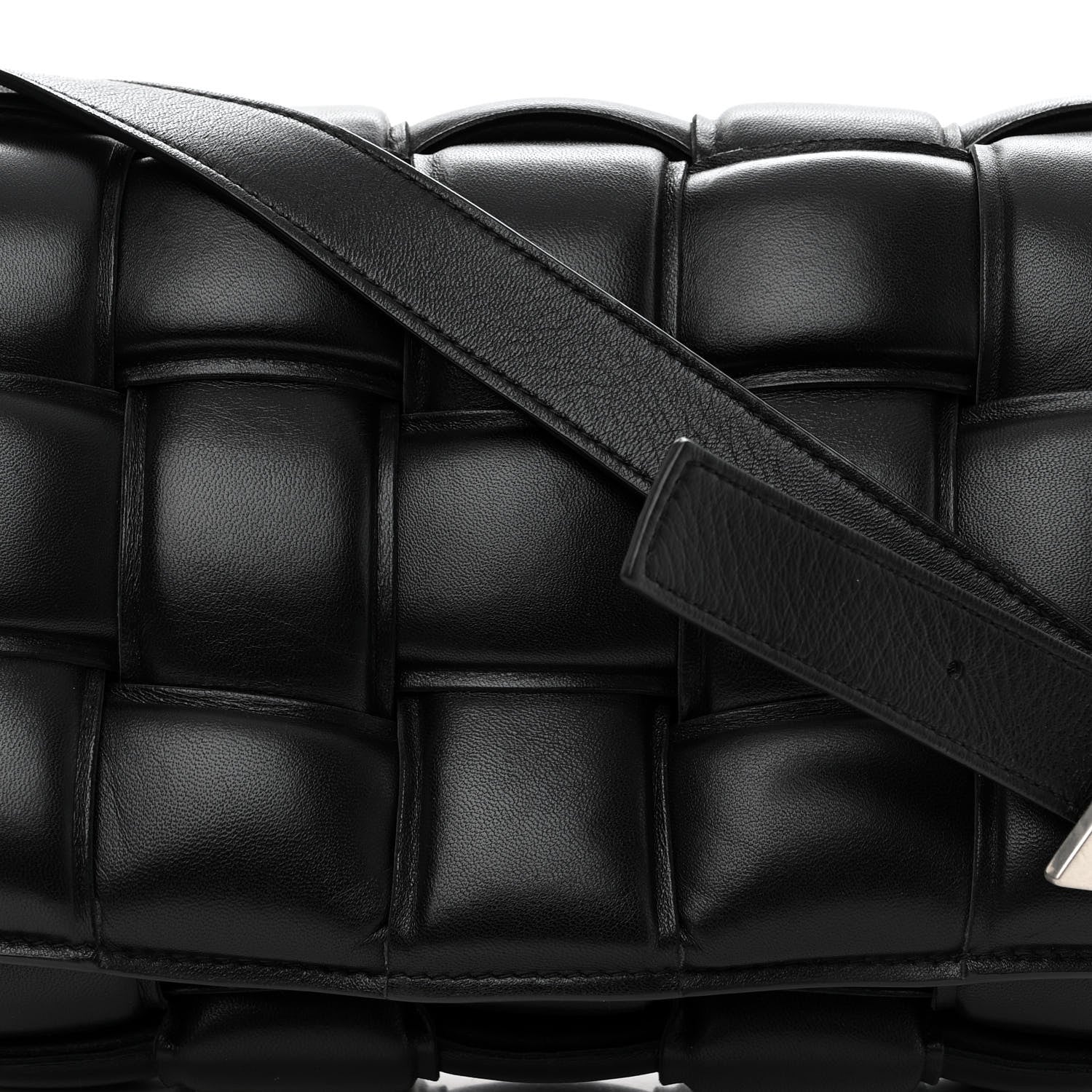 Bottega Veneta Nappa Maxi Intreccio Padded Cassette Crossbody Bag Black 7 of 11
