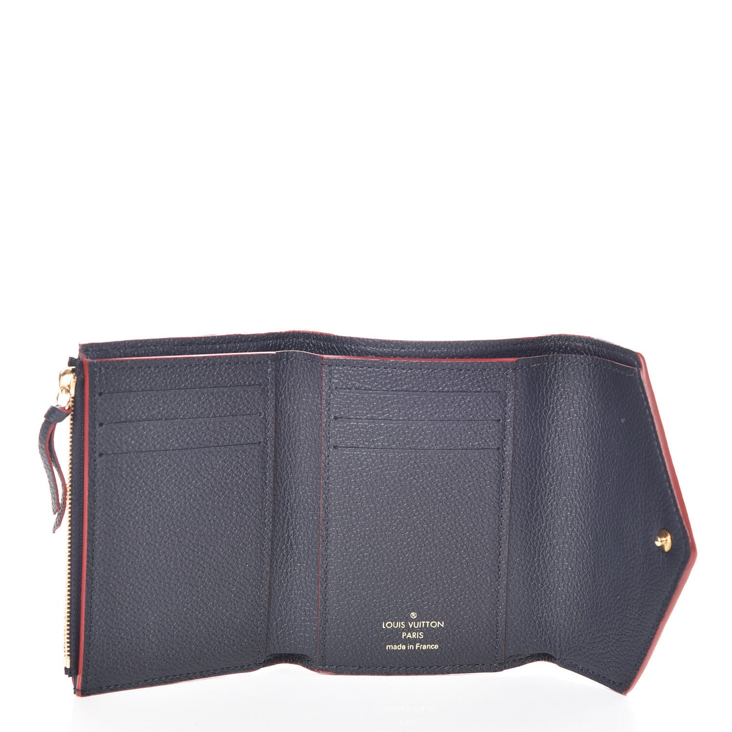 Empreinte Victorine Wallet Marine Rouge