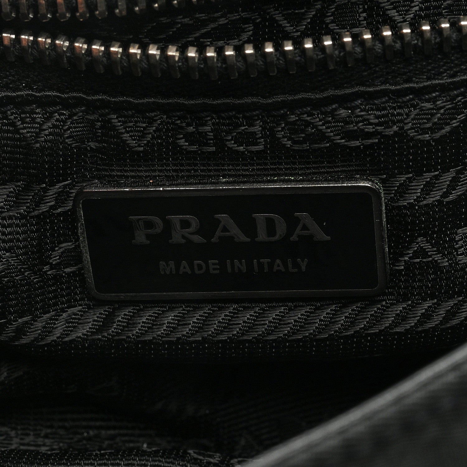 Prada Soft Calfskin Buckle Shoulder Bag Black 6 of 8