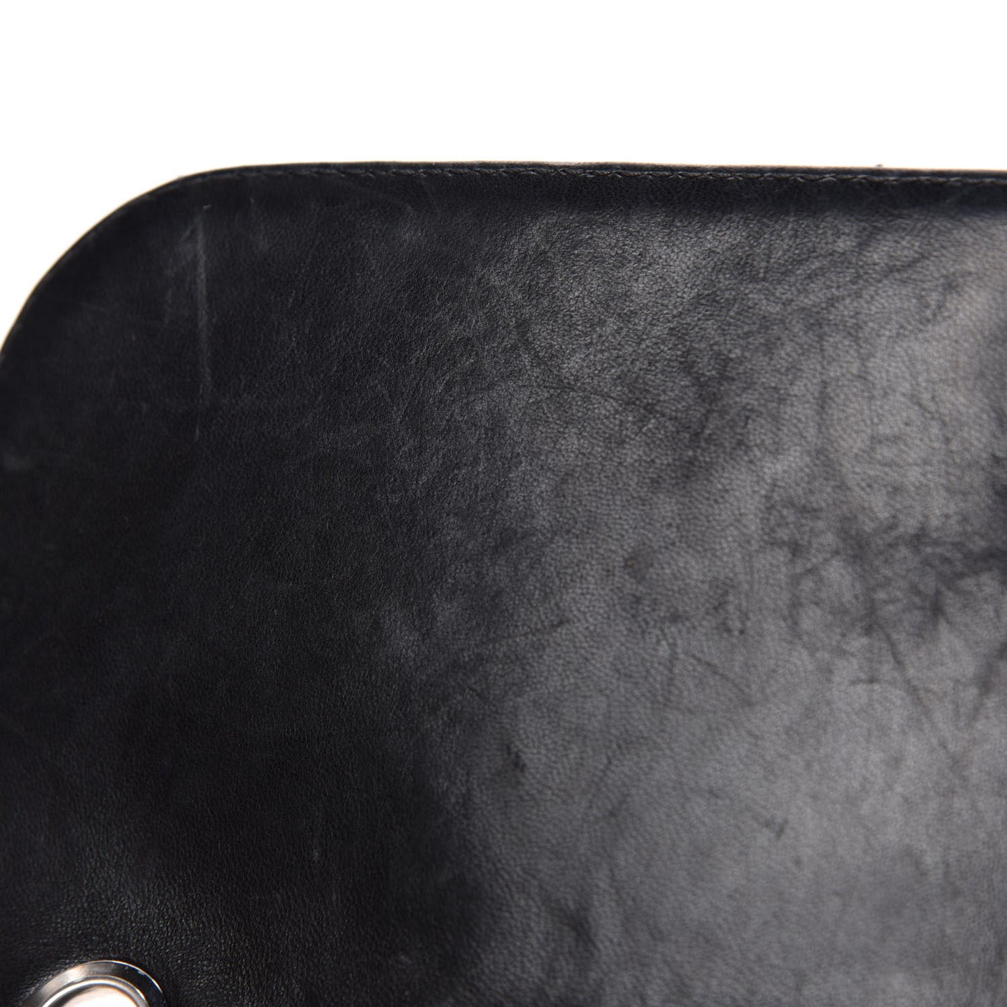 Vinyl Quilted In the Business Flap Bag Black