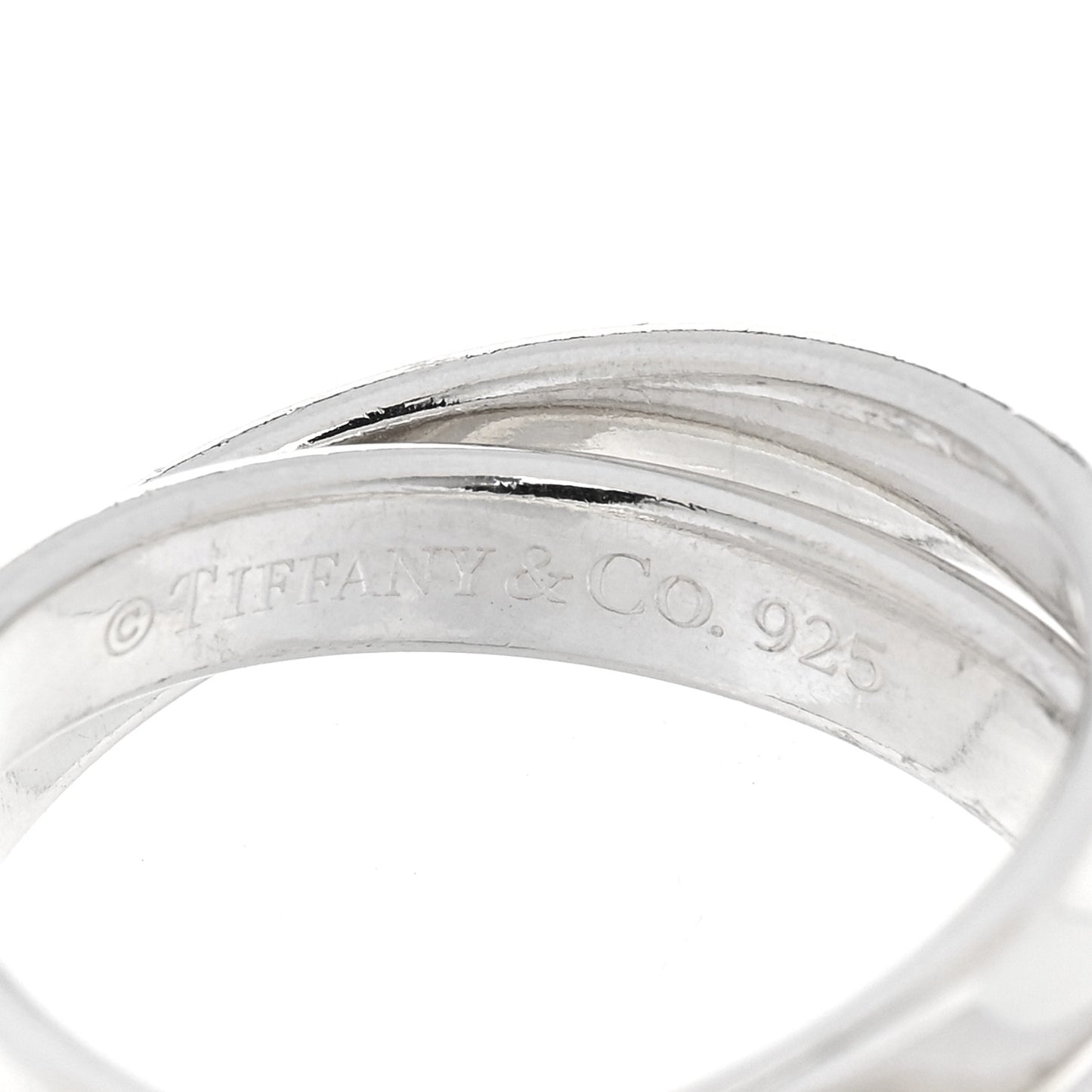Sterling Silver 1837 Interlocking Circles Ring 52 6