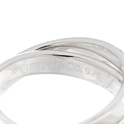 Tiffany Sterling Silver 1837 Interlocking Circles Ring 52 6 4 of 5