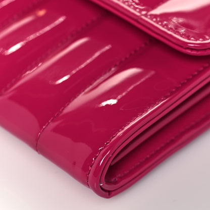 Saint Laurent Patent Matelasse Monogram Small Vicky Chain Bag Bubblegum 9 of 12