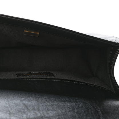 Chanel Metallic Glazed Calfskin Medium Boy Flap Black Gold 4 of 4