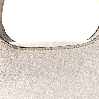 Versace Calfskin La Medusa Small Hobo Crossbody Optical White 10 of 10