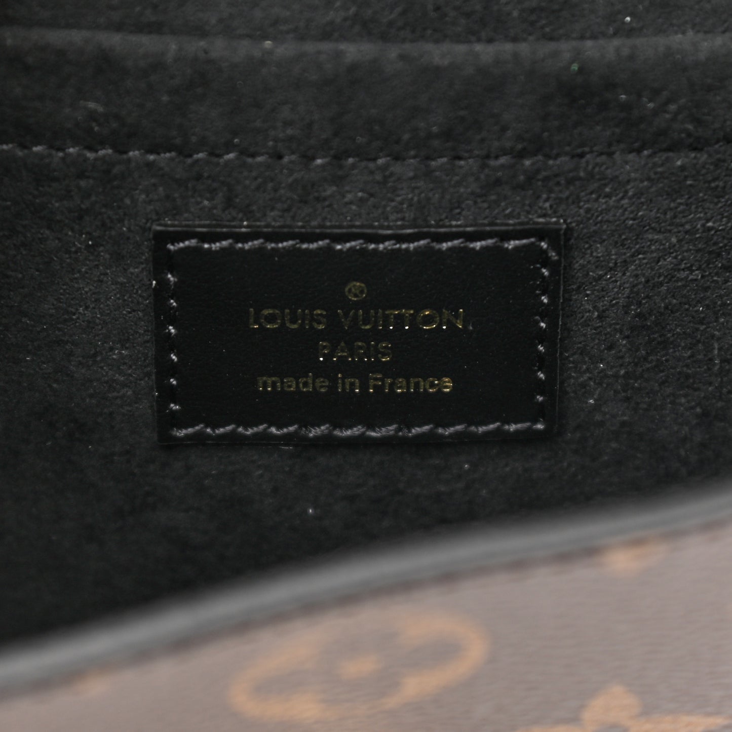 Monogram Padlock On Strap Black
