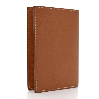 Hermes Evercolor MC2 Magellan Passport Holder Gold 3 of 11