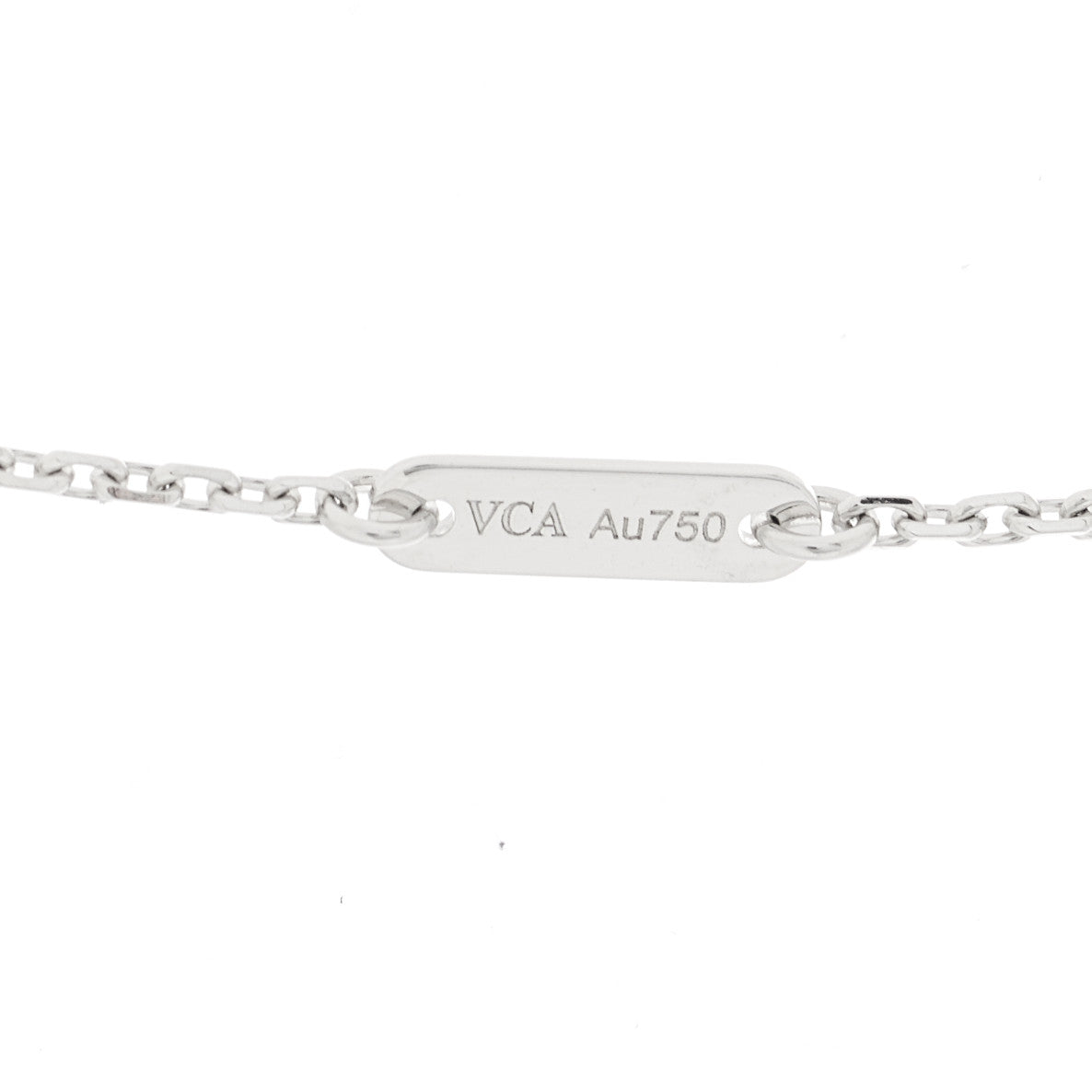Van Cleef & Arpels 18K White Gold Turquoise Sweet Alhambra Butterfly Pendant Necklace 5 of 6