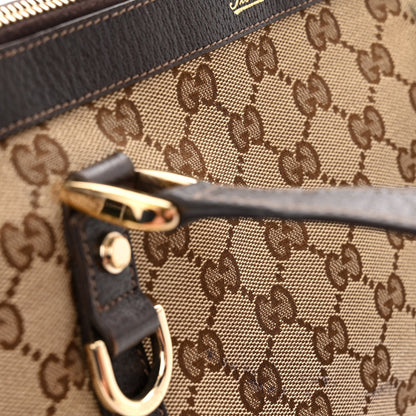 Gucci Monogram Medium Abbey Tote Dark Brown 12 of 15