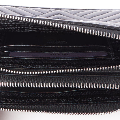 Prada Nappa Impunture Clutch Black 8 of 10