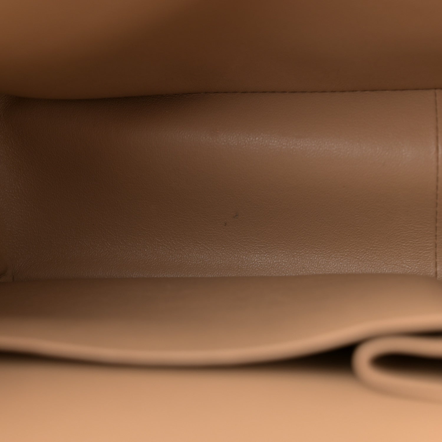 Chanel Lambskin Quilted Maxi Double Flap Beige 13 of 14