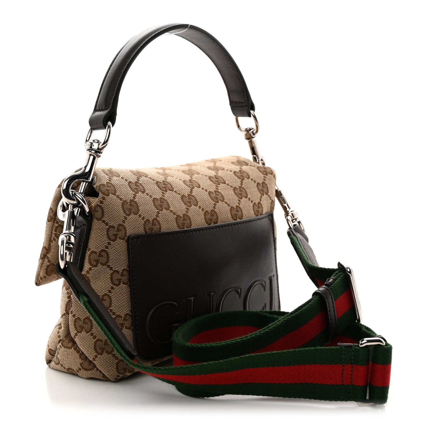 Gucci Monogram Web Small Crossbody Bag Beige Ebony 3 of 10