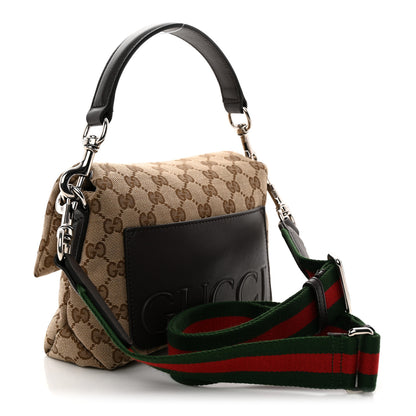 Gucci Monogram Web Small Crossbody Bag Beige Ebony 3 of 10