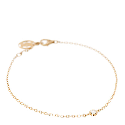 Cartier 18K Yellow Gold Diamond SM D'Amour Bracelet 1 of 5