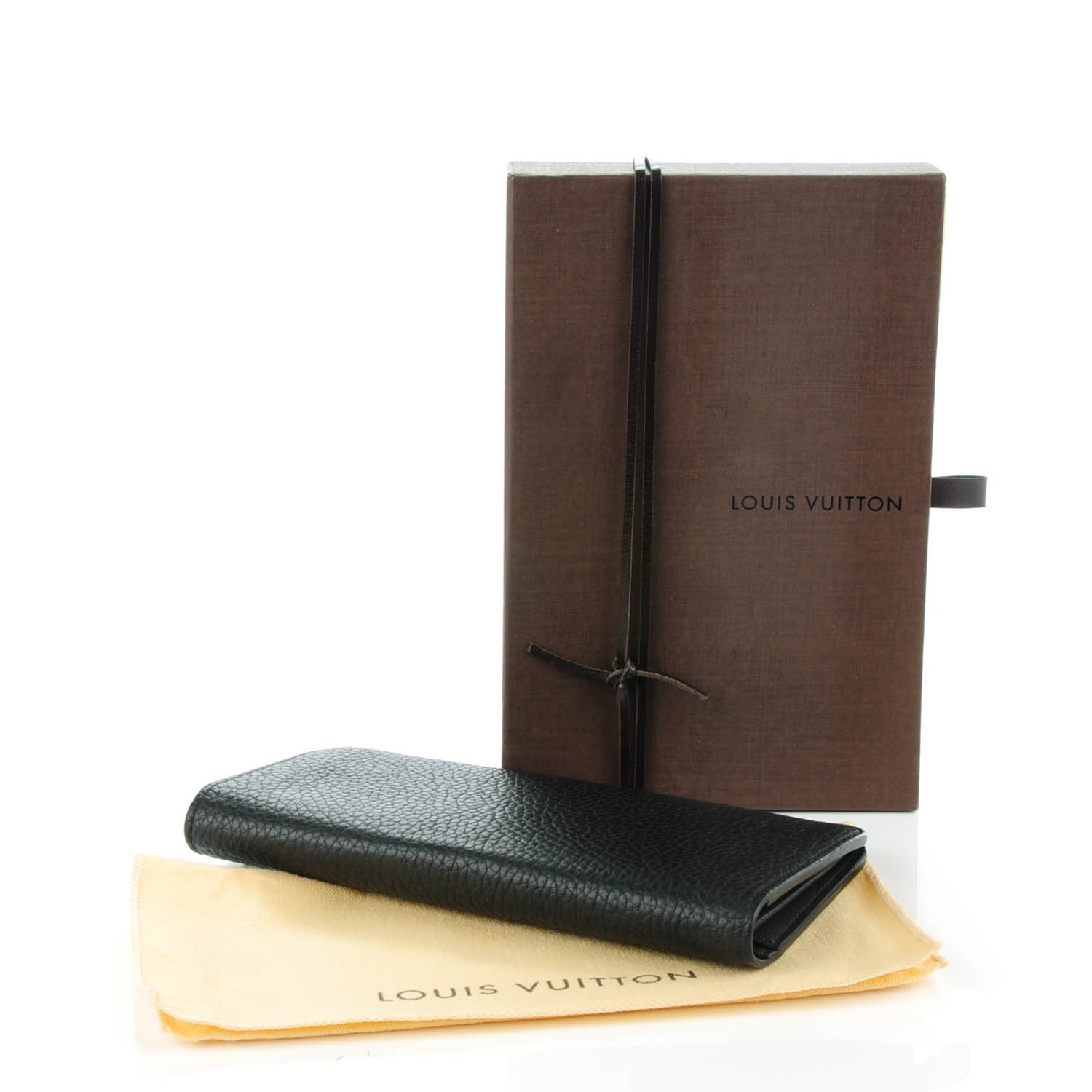 Louis Vuitton Taurillon Brazza Wallet Black 4 of 7