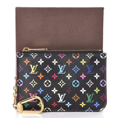 Louis Vuitton Monogram Multicolor Key Pouch Black Grenade 9 of 9