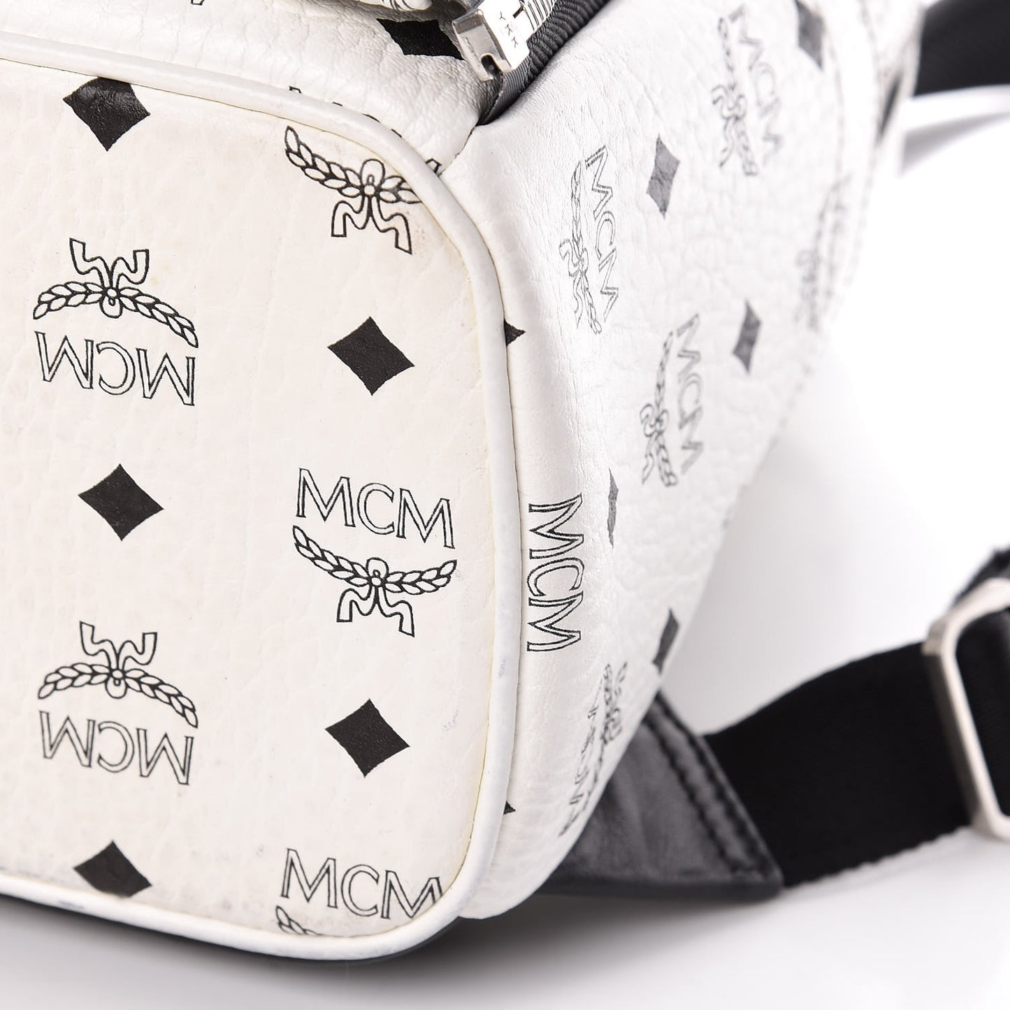 Visetos Studded Small Dual Stark Backpack White