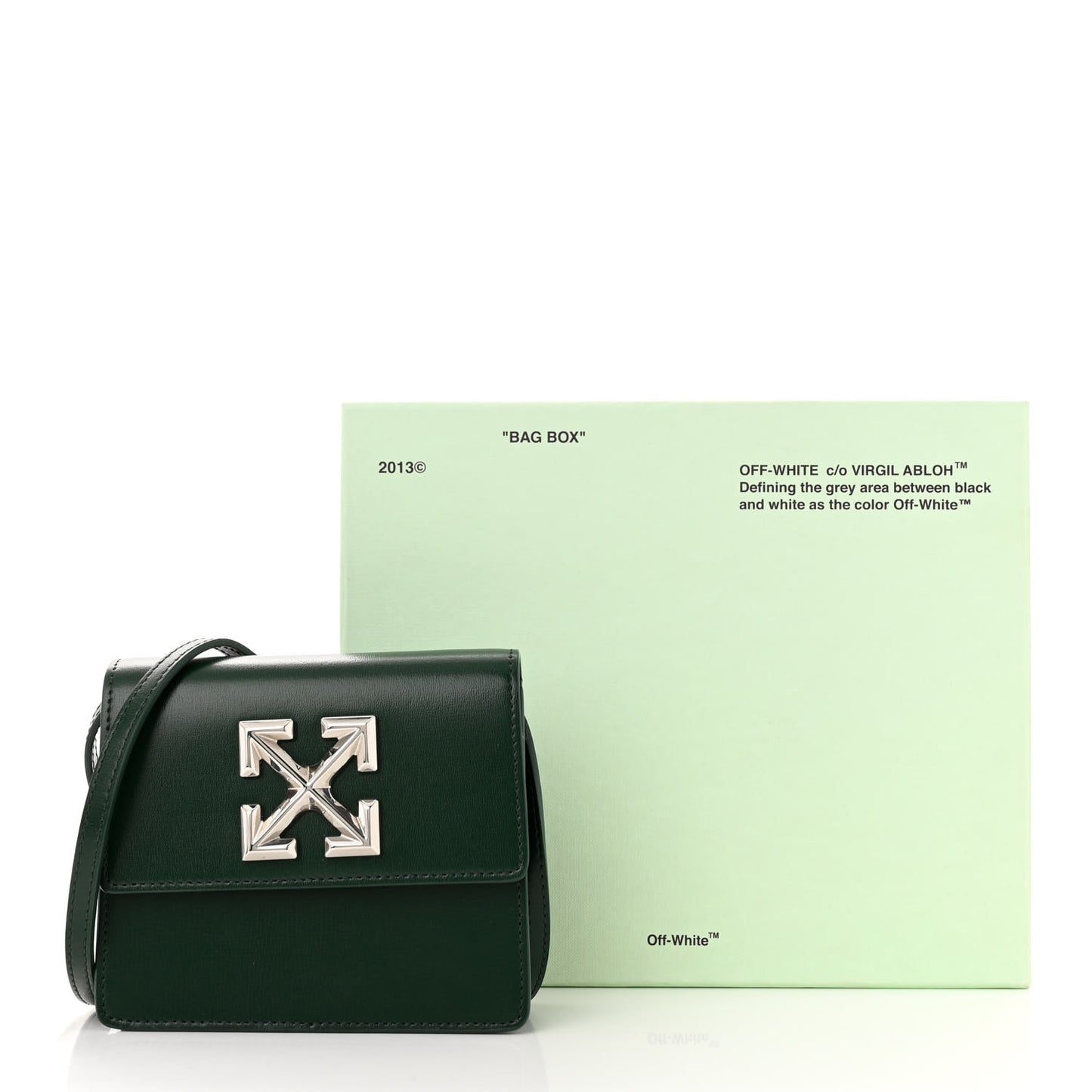 Calfskin Jitney 0.7 Crossbody Bag Dark Green