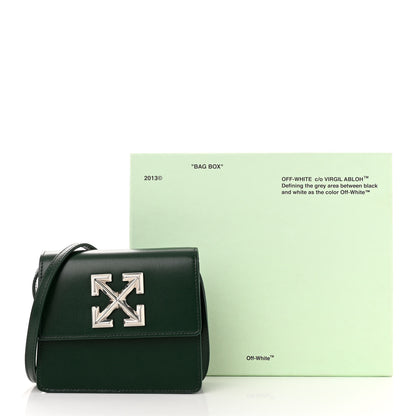 Off-White Calfskin Jitney 0.7 Crossbody Bag Dark Green 15 of 15