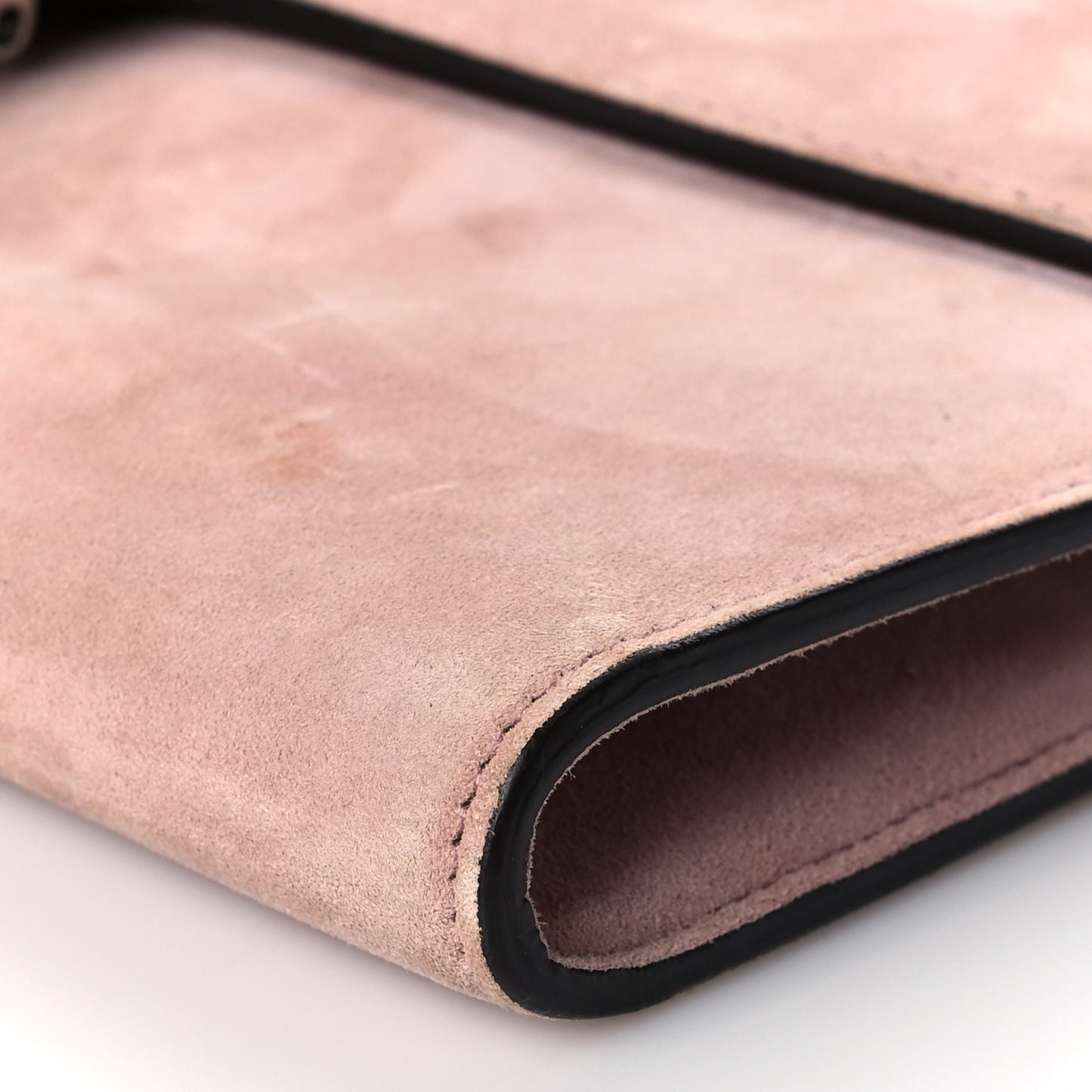 Suede Dionysus Clutch Blush