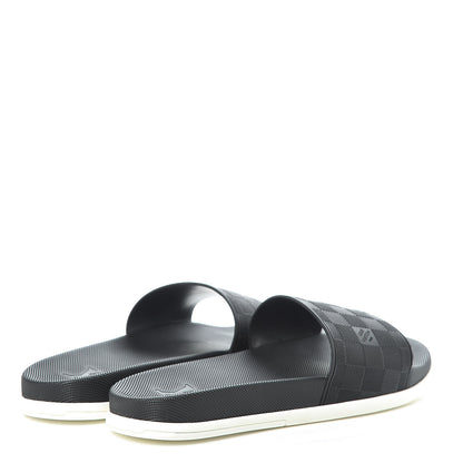 Louis Vuitton Damier Graphite Mens Waterfront Slide Sandal 13 Black 4 of 7