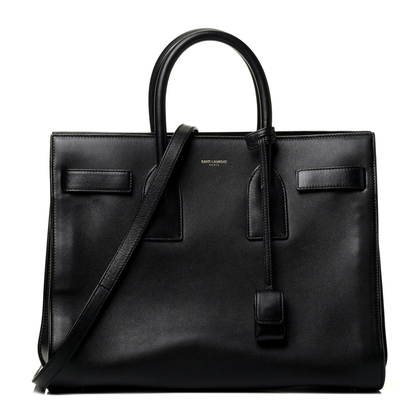 Calfskin Small Sac De Jour Black