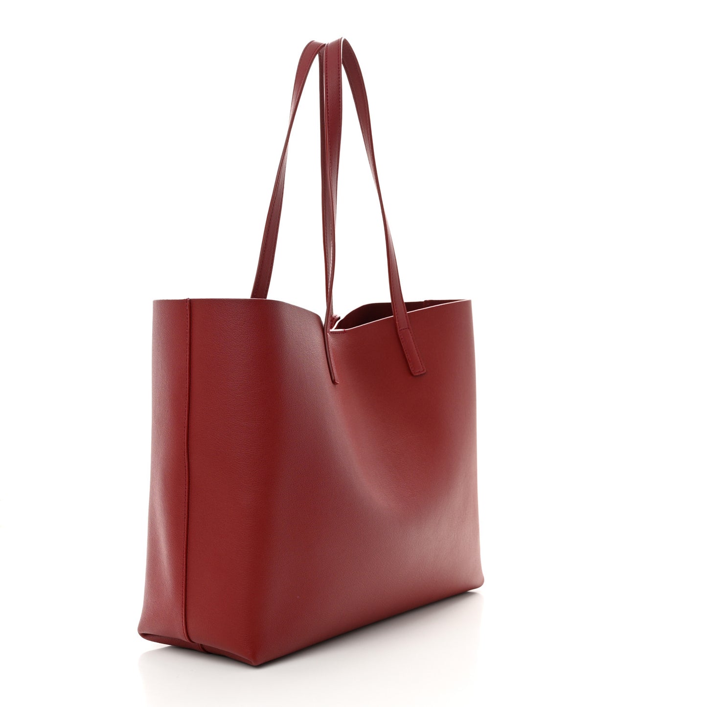 Calfskin Large Shopping Tote Opyum Red