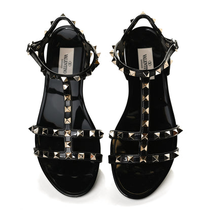 Valentino Garavani PVC Jelly Rockstud Caged Sandals 36 Black 10 of 22