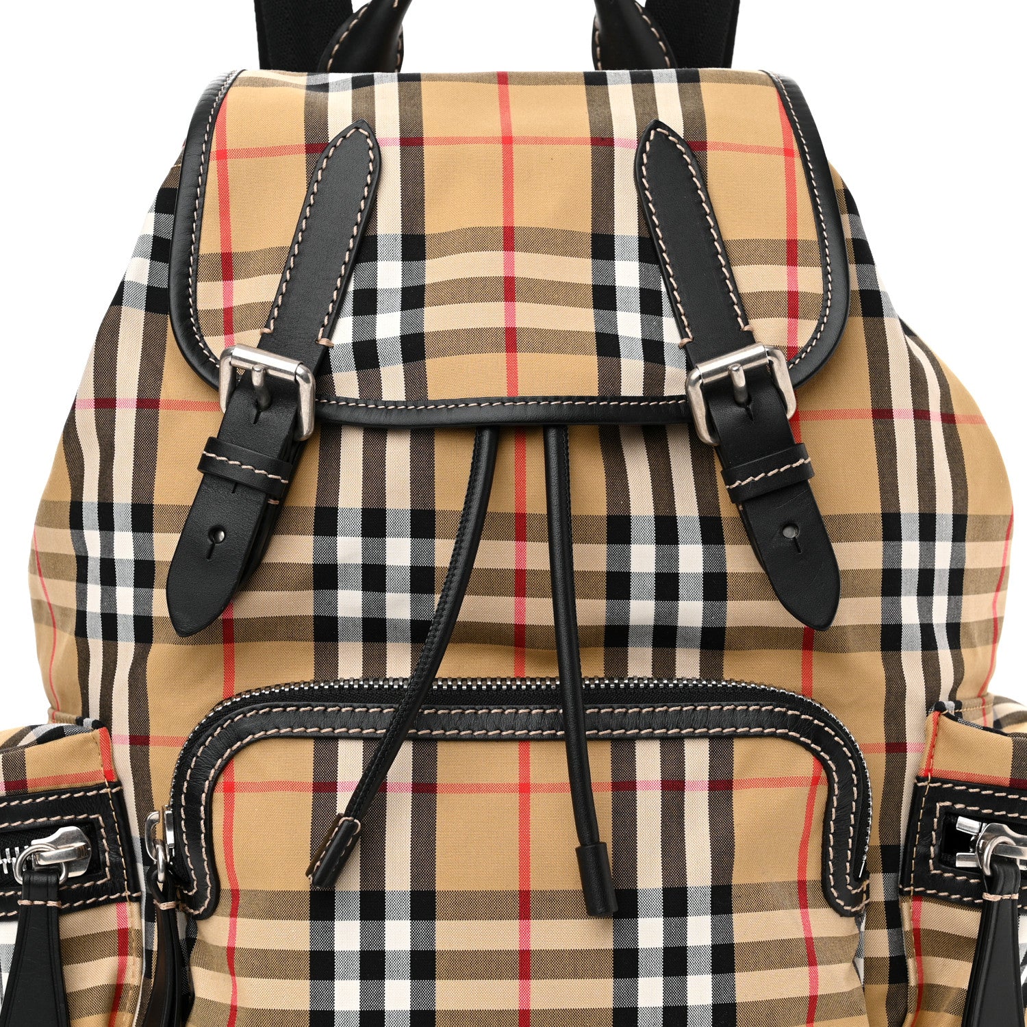 Burberry Nylon Vintage Check Medium Rucksack Backpack Antique Yellow 7 of 16
