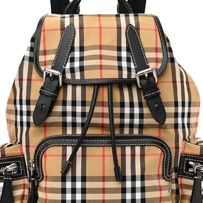 Burberry Nylon Vintage Check Medium Rucksack Backpack Antique Yellow 7 of 16