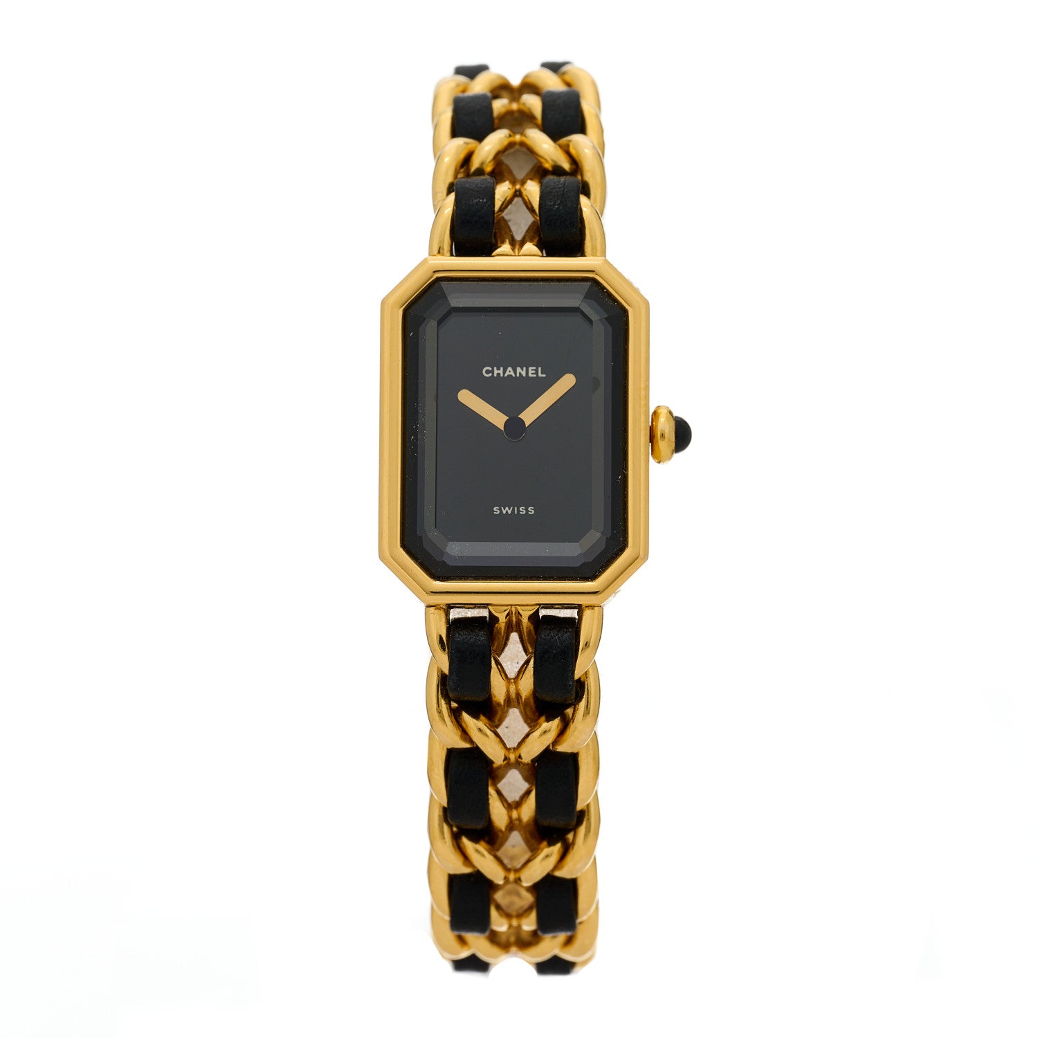 Chanel Stainless Steel Lambskin 20mm Chain Premiere Quartz Watch Gold M 1 of 4