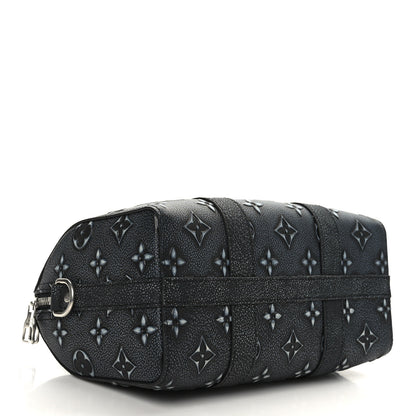 Louis Vuitton Cowhide Faded Monogram City Keepall Charcoal 4 of 10