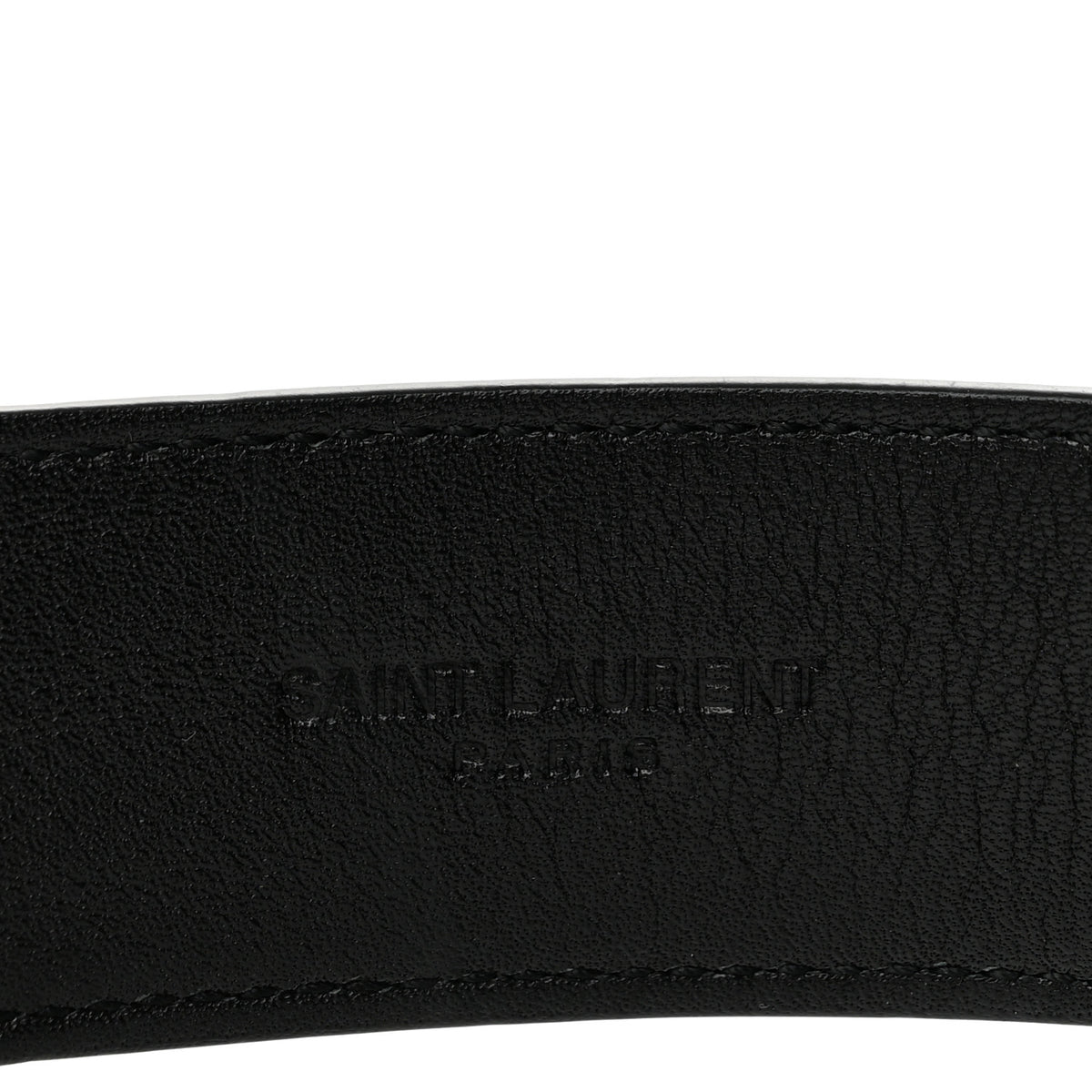 Box Laque Monochrome Monogram Square Buckle Belt 75 30 Black