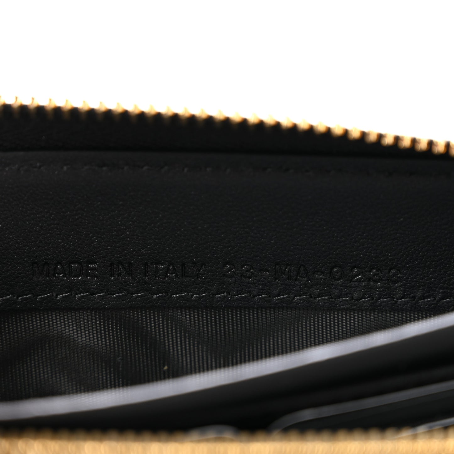 Lambskin Cannage Lady Dior Zip Wallet Black