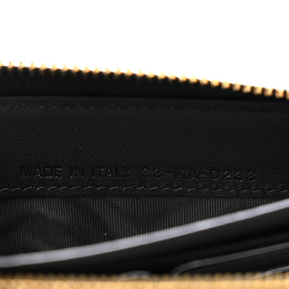 Christian Dior Lambskin Cannage Lady Dior Zip Wallet Black 7 of 8