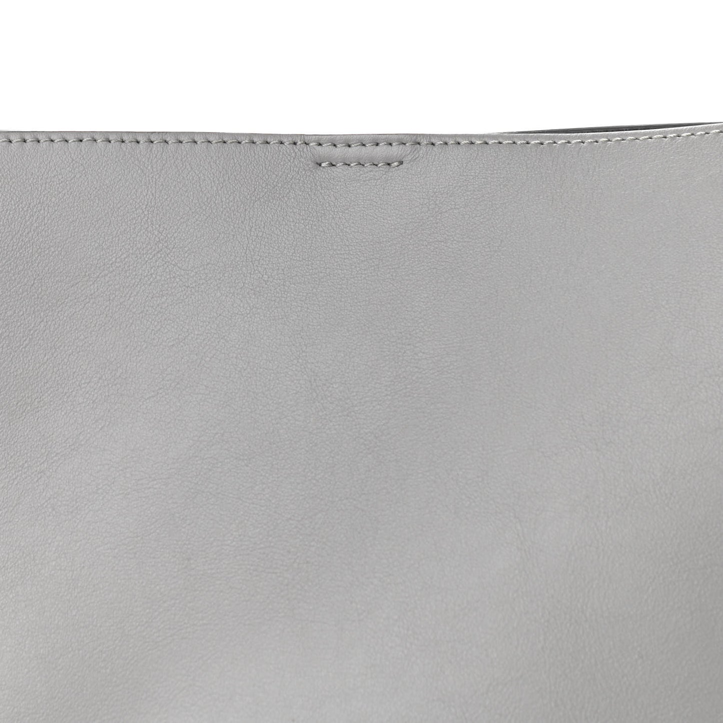 Calfskin Infinity Bucket Bag Grey
