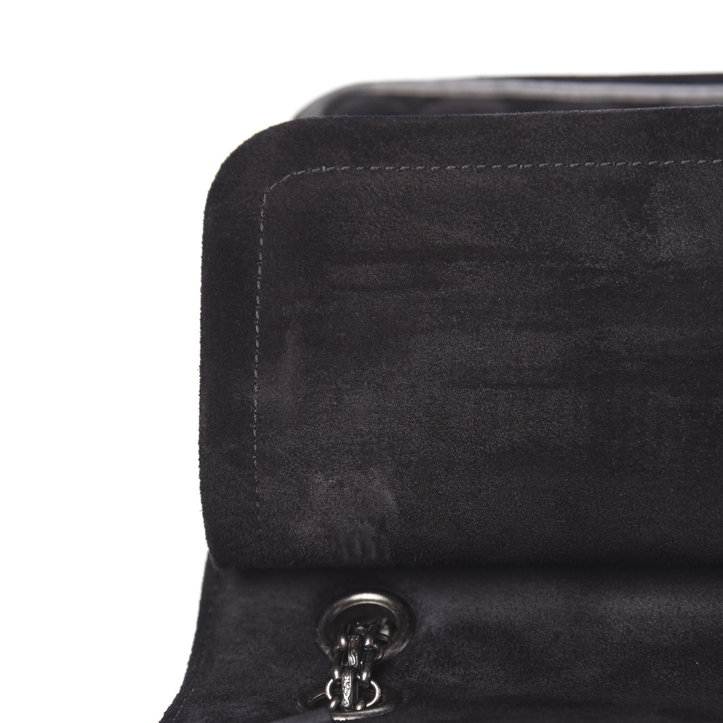 Suede Quilted 2.55 Reissue 225 Flap Black