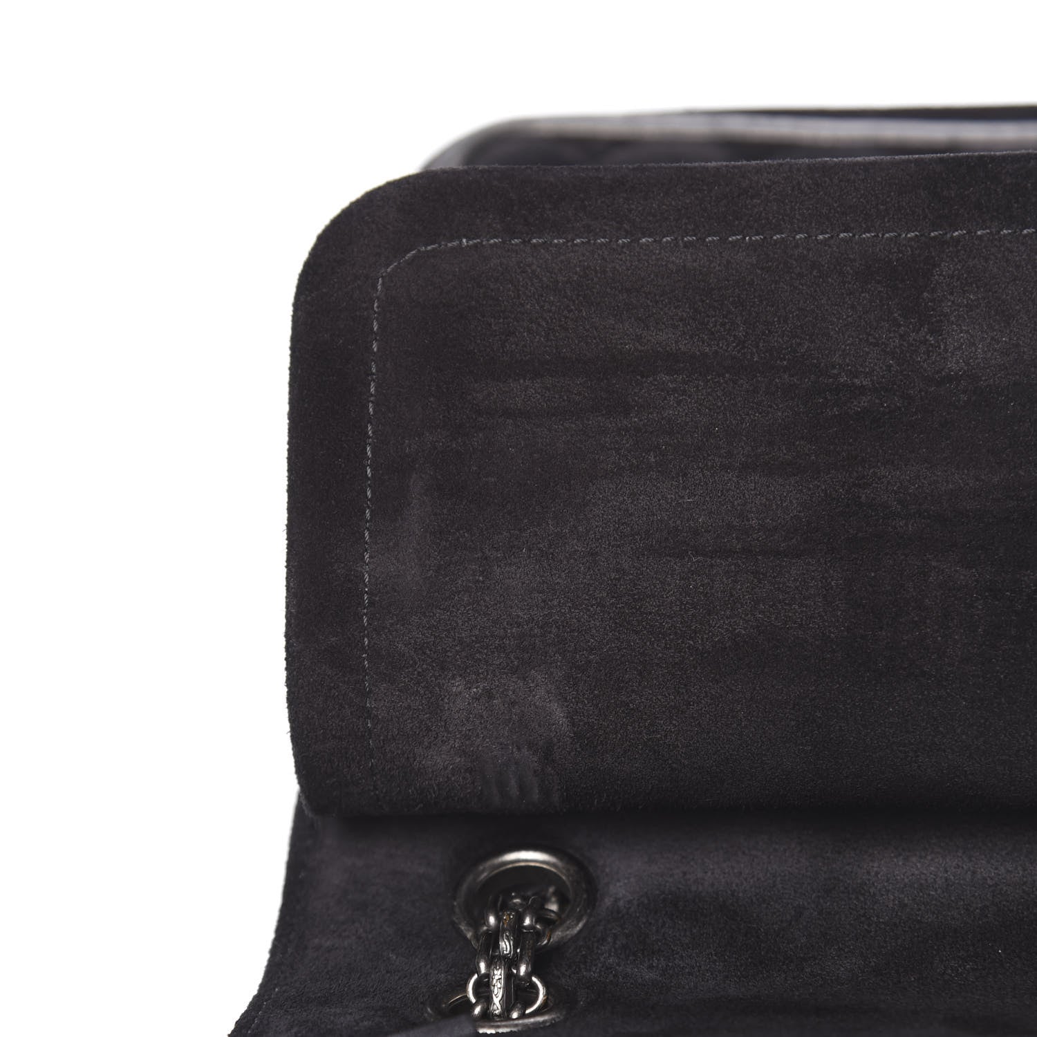Chanel Suede Quilted 2.55 Reissue 225 Flap Black 12 of 13
