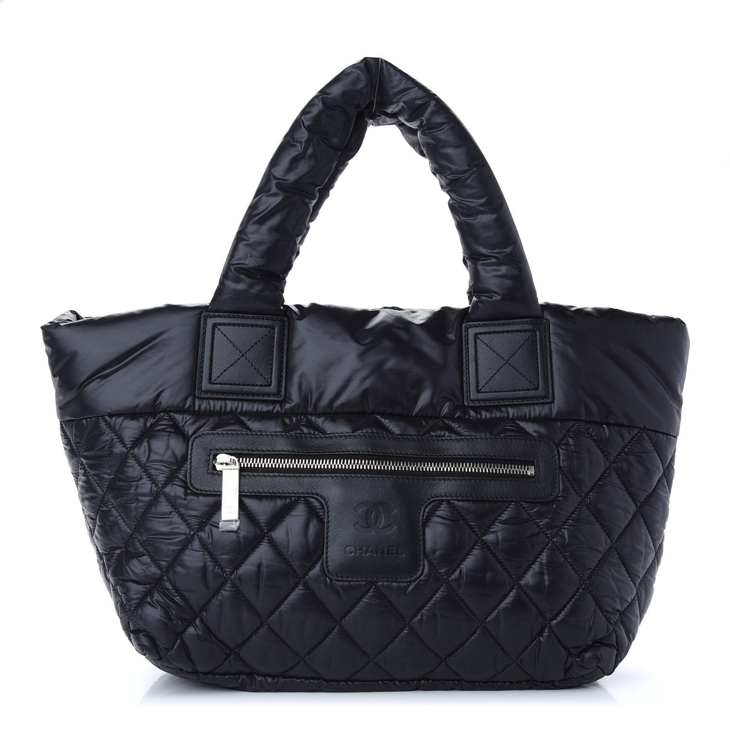 Chanel Nylon Quilted Small Coco Cocoon Tote Black 1 of 10