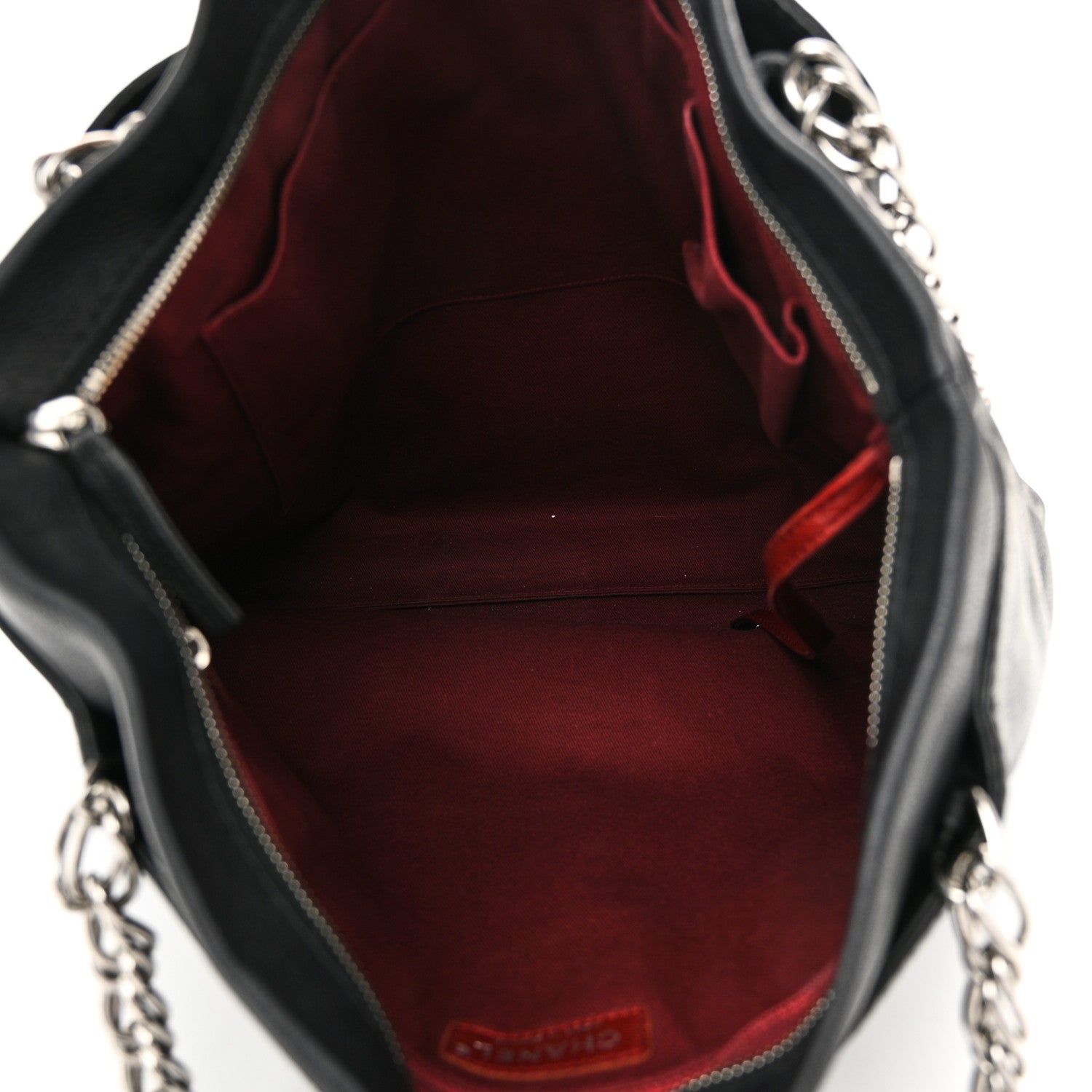 Chanel Caviar Large CC Tuck Tote Black 5 of 11