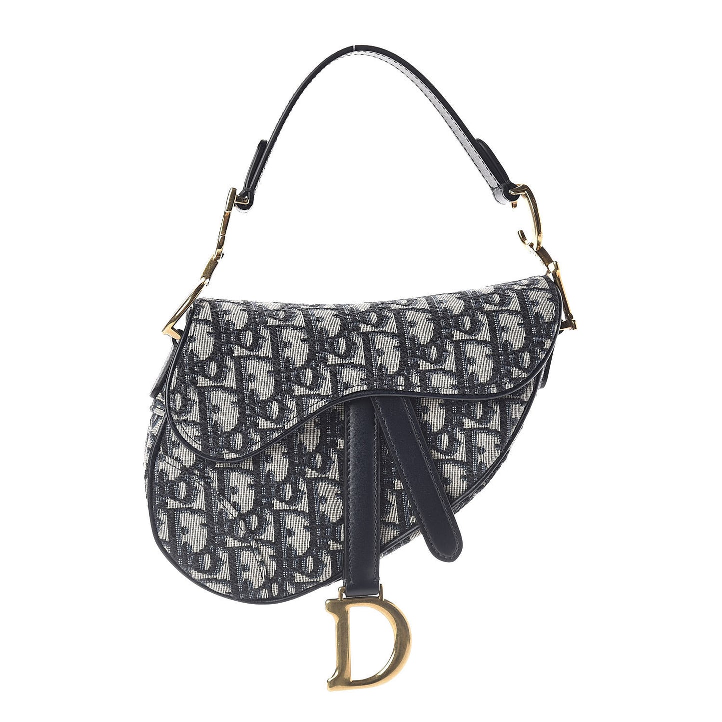 Oblique Mini Saddle Bag Blue