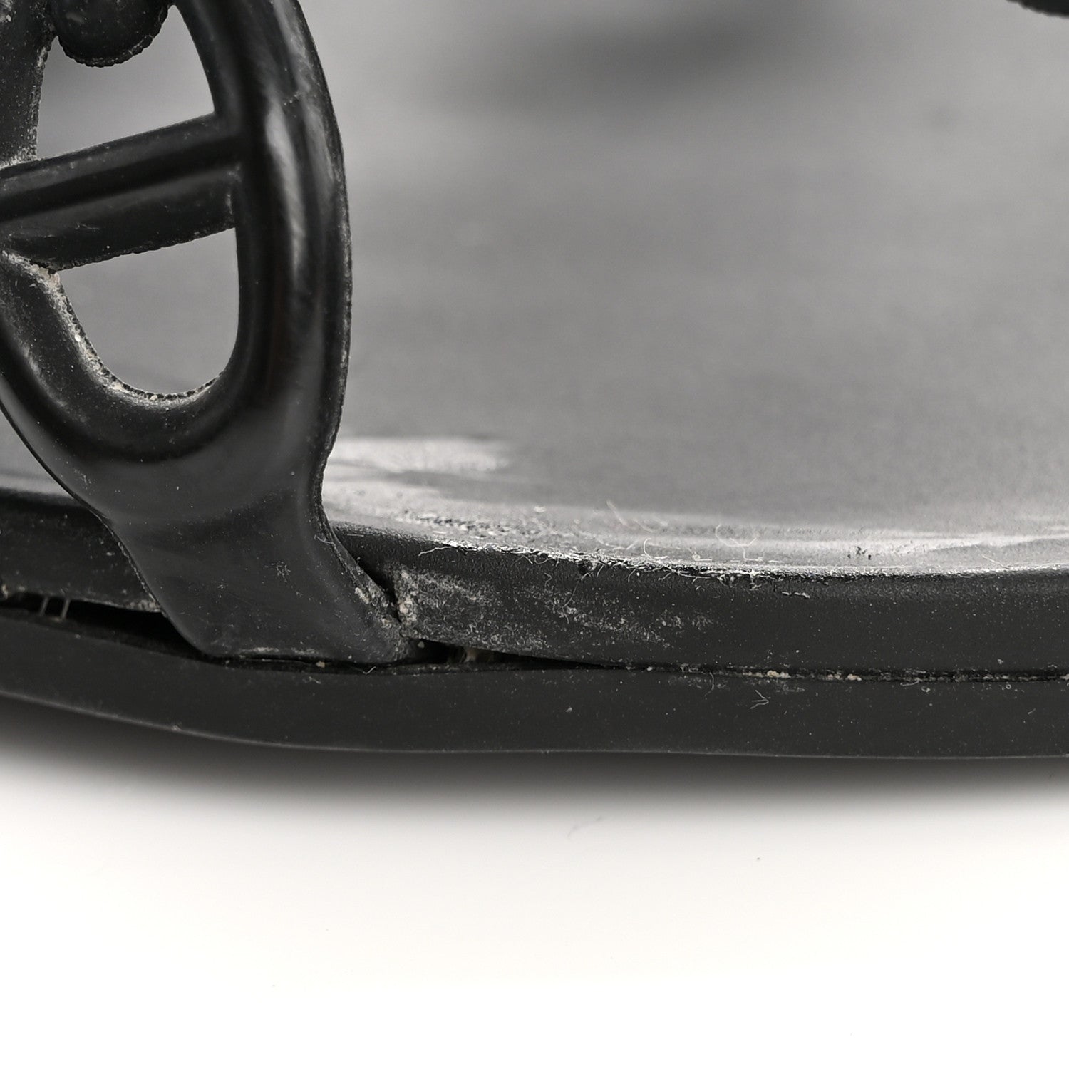 Hermes Rubber Chaine d'Ancre Rivage Sandals 36 Black 11 of 11