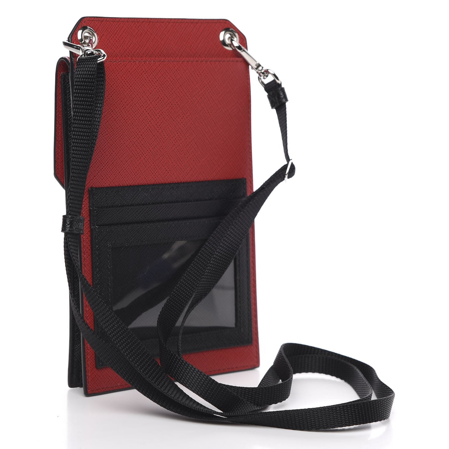 Saffiano Smartphone Case Fuoco Black