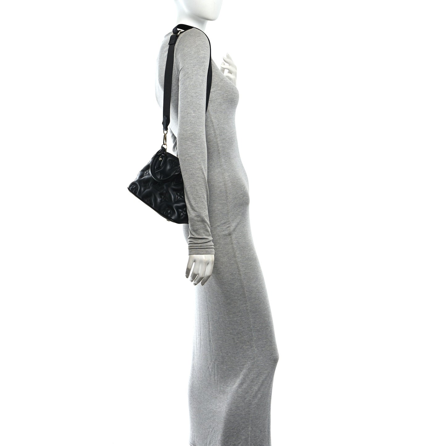 Calfskin Bubblegram Alma BB Black