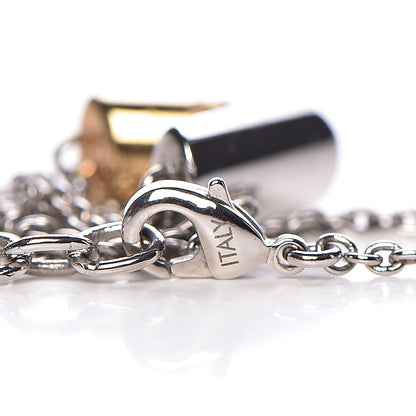 Louis Vuitton Essential V Necklace Silver 4 of 4