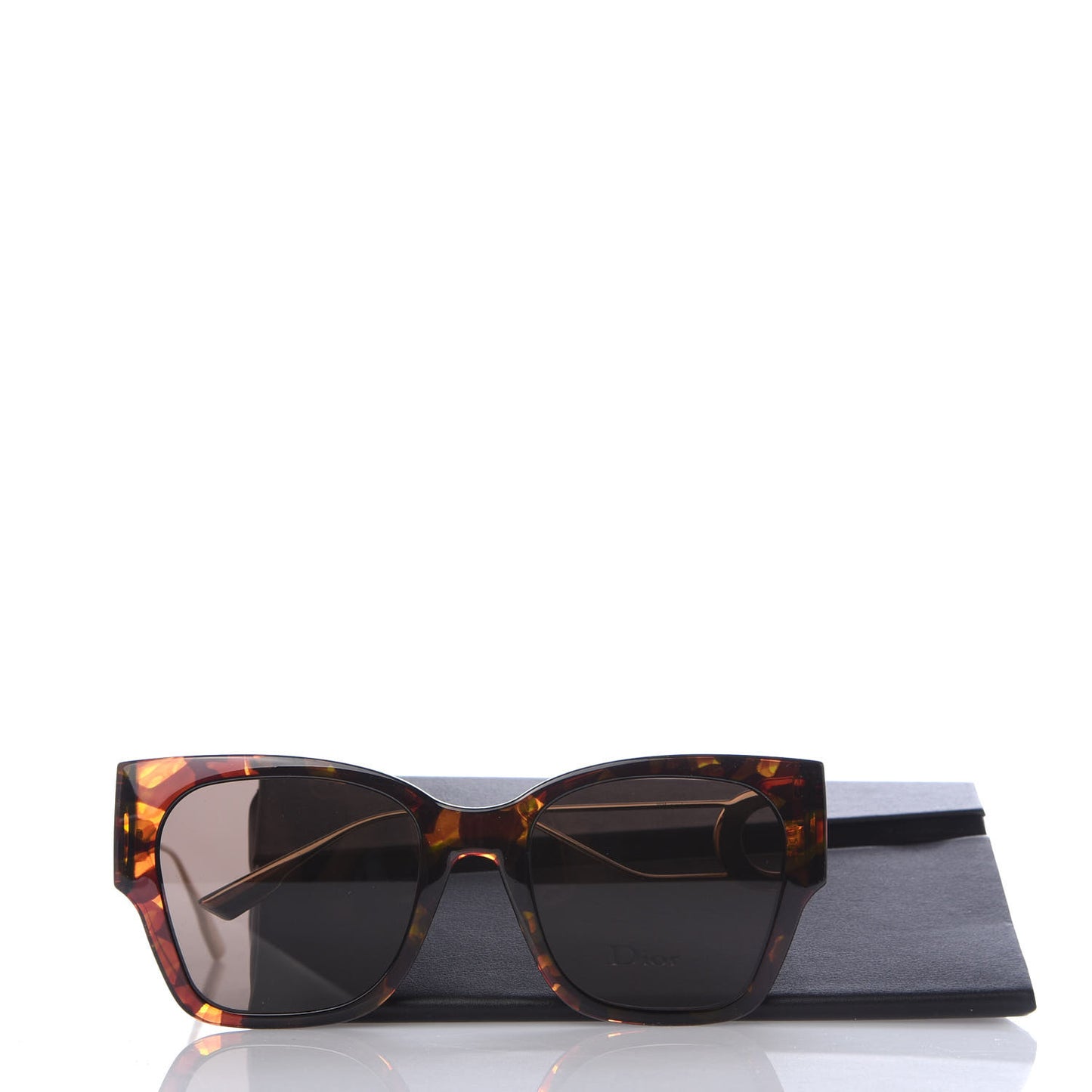 Rectangular 30 Montaigne 1 Sunglasses Tortoise