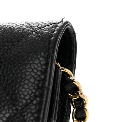 Chanel Caviar Quilted Wallet on Chain WOC Black 10 of 12