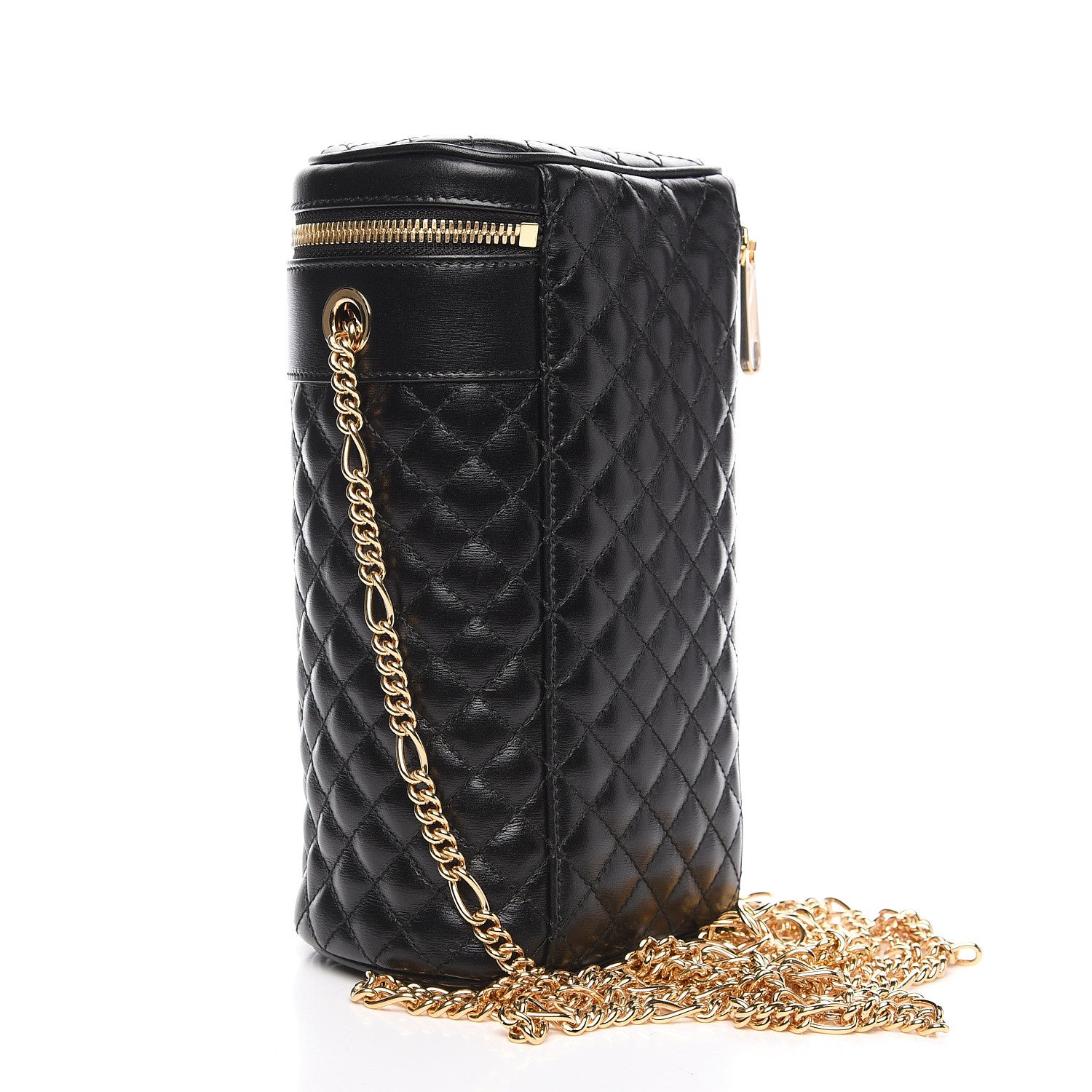 Gucci Calfskin Trapuntata Zumi Belt Bag Black 2 of 9
